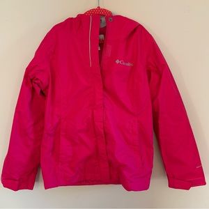 Columbia hooded rain jacket